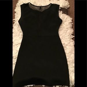 Black sheer top dress